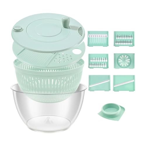 Gemüse Salatschleuder Salatblatt Gemüse Dörrgerät, Multifunktionale Waschmaschine Schüssel Salat von CUDVOLHTU