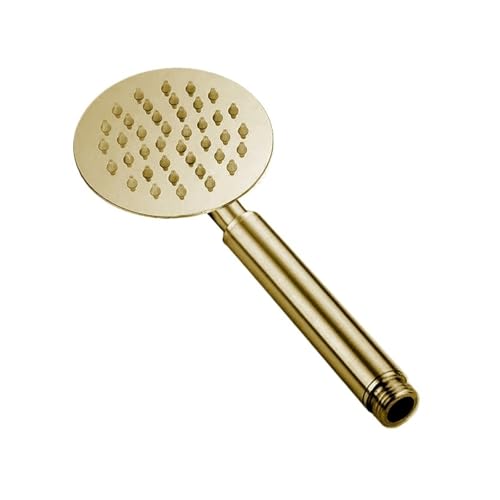 Gunmetal Handbrause rund, Kopf tragbare Handbrause 304 Edelstahl(Brushed gold) von CUDVOLHTU
