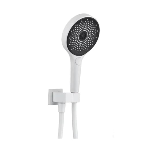 Handbrause-Set aus massivem Messing zur Wandmontage, Handbrause-Set mit Schlauchbrause(White) von CUDVOLHTU
