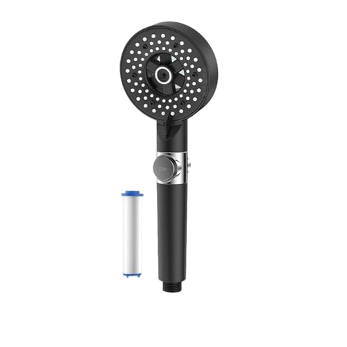 Handbrause for den Haushalt, Kopfbrause-Set, Badezimmer-Booster, Badewanne reinigen(Elegant Black Seven) von CUDVOLHTU
