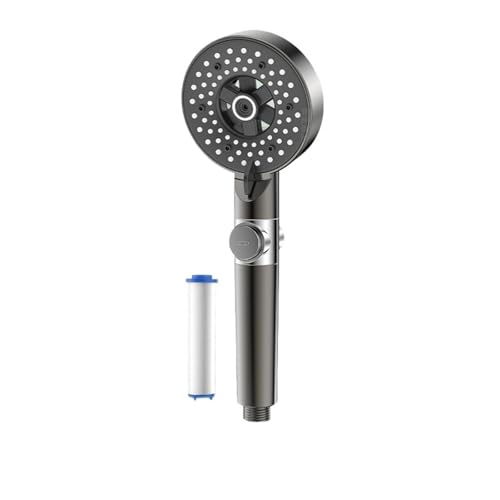 Handbrause for den Haushalt, Kopfbrause-Set, Badezimmer-Booster, Badewanne reinigen(Gunmetal Gray Seven) von CUDVOLHTU