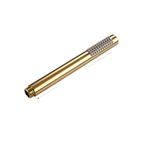 Handbrause fürs Badezimmer, Hardware, runde Handbrause aus massivem Messing(Polished Gold) von CUDVOLHTU