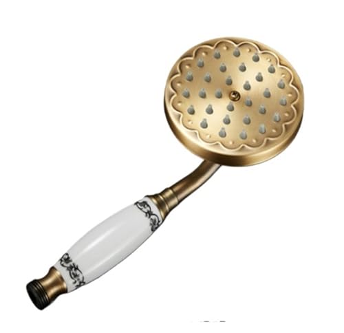 Handbrausekopf, wassersparend, Handbrausekopf mit Druck im Badezimmer(Dark Grey) von CUDVOLHTU
