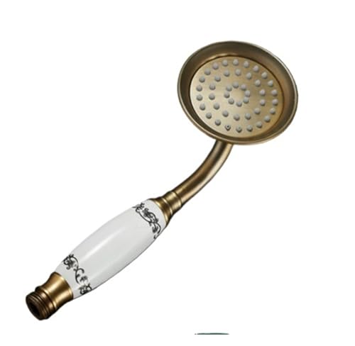Handbrausekopf, wassersparend, Handbrausekopf mit Druck im Badezimmer(Orange) von CUDVOLHTU