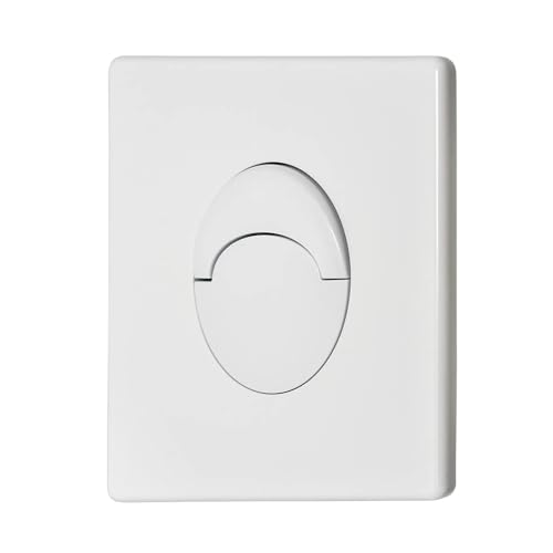 Kompatibel mit GROHE/GROHE verstecktem Wassertank, pneumatischer Spülplatte mit Doppelknopf(White 38505SH0) von CUDVOLHTU