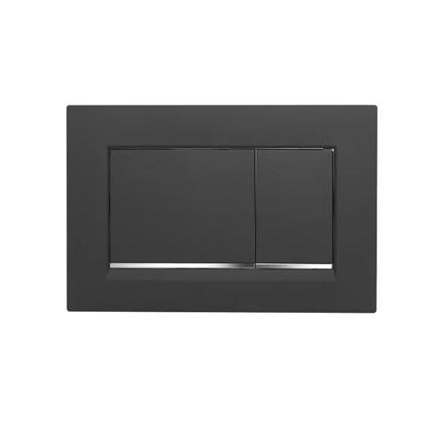 Kompatibel mit Geberit SIGMA30, verstecktem Wassertank-Panel, Wand-WC-Toilettenknopfschalter(Black chrome plating) von CUDVOLHTU