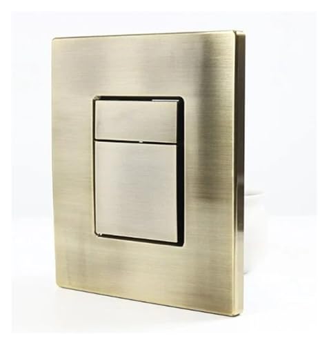 Kompatibel mit Grohe/GROHE verdecktem Spülknopf-Panel for versteckten Wassertank, silberfarben, galvanisiert, goldfarben(38732B00 Bronze) von CUDVOLHTU