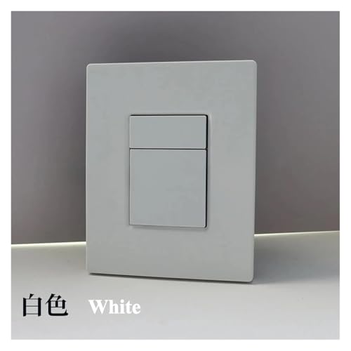 Kompatibel mit Grohe Pneumatischem Panel for versteckten Wassertank, Wand-WC-Spülventil, Doppelknopfschalter 3873200(38732SH0 White) von CUDVOLHTU