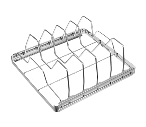 Kompatibel mit Leeseph Edelstahl-Rippchengestell for Grillen, Bratgestell, ideal for Grillen im Freien, Backofen von CUDVOLHTU