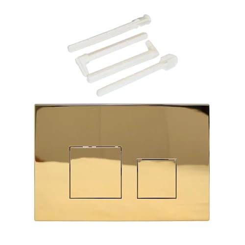 Kompatibel mit der zweiten Generation UP300 UP320, verdeckter Wassertank-Panel, versteckter Wassertank, hängender Toilettenspülschalter(Bright gold) von CUDVOLHTU