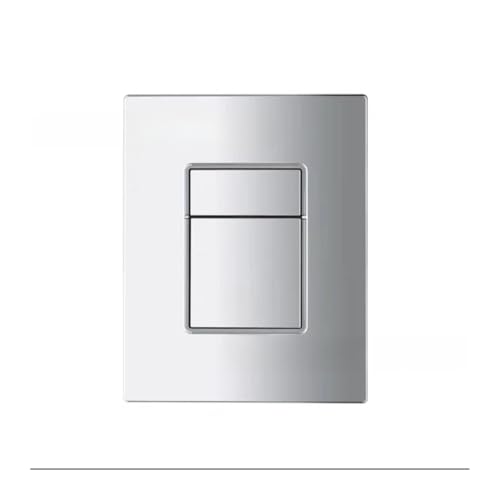 Kompatibel mit verdeckter Spülplatte for Wassertanks, pneumatischem Toilettenzubehör mit zwei Tasten zur Wandmontage(Silver) von CUDVOLHTU