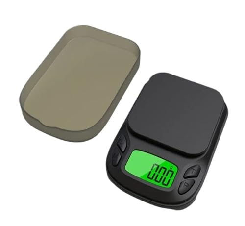 Mini-Wiegewerkzeug, Präzisions-Taschenwaage, LCD-Waage mit Hintergrundbeleuchtung, Mini-Digitalwaage, 0,01 g, elektronische Präzisionswaage for die Küche(200g 0.01g) von CUDVOLHTU