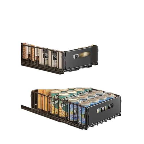 Nicht perforiert, zusammenklappbar, Schrank mit ausziehbarem Korb, multifunktionaler Snack, Lagerregal, Haushaltsküchenspüle(2PCS S) von CUDVOLHTU