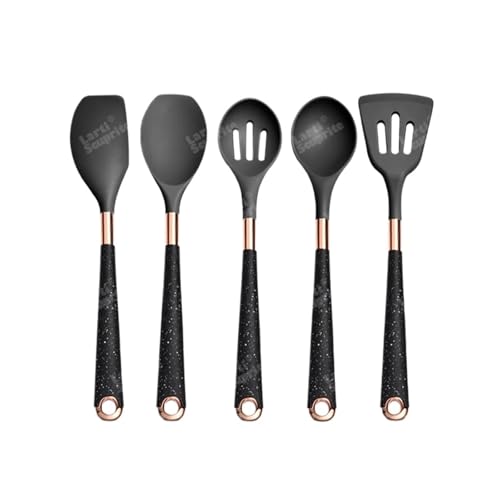 Silikon-Kochutensilien-Set, Küchen-Antihaft-Werkzeug, beschichteter Griff, Gadgets, BPA-freies Küchengeschirr, hitzebeständiges Spatel-Set(B05) von CUDVOLHTU