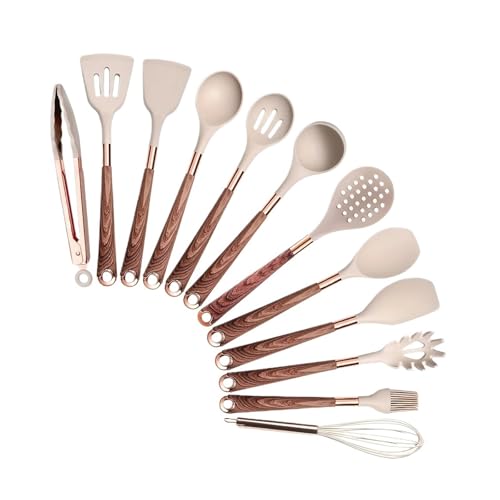 Silikon-Kochutensilien-Set, Küchen-Antihaft-Werkzeug, beschichteter Griff, Gadgets, BPA-freies Küchengeschirr, hitzebeständiges Spatel-Set(K012) von CUDVOLHTU