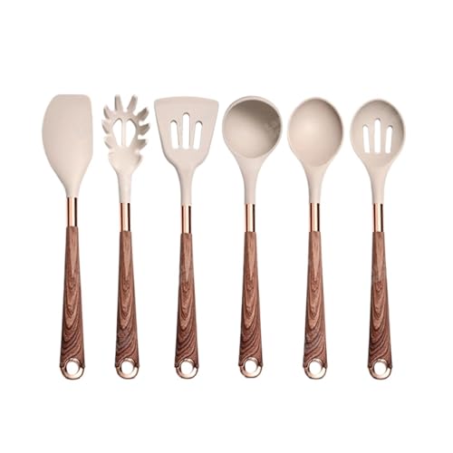Silikon-Kochutensilien-Set, Küchen-Antihaft-Werkzeug, beschichteter Griff, Gadgets, BPA-freies Küchengeschirr, hitzebeständiges Spatel-Set(K06) von CUDVOLHTU