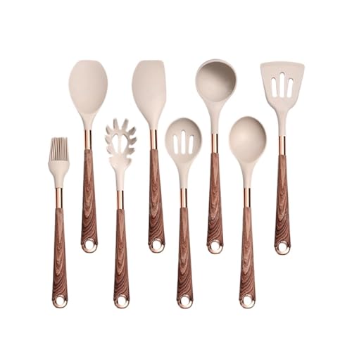 Silikon-Kochutensilien-Set, Küchen-Antihaft-Werkzeug, beschichteter Griff, Gadgets, BPA-freies Küchengeschirr, hitzebeständiges Spatel-Set(K08) von CUDVOLHTU
