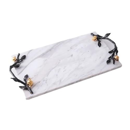 Tablett for Badezimmer, Marmortablett, Regal, Waschtisch, Badezimmer(White) von CUDVOLHTU