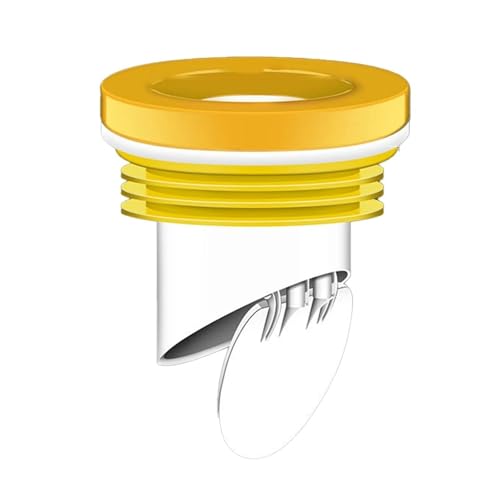 Toilettenflansch-Dichtungsring, Rückschlagventil, Gummiring, auslaufsicher, Ersatz-Reparaturflansche, Wachsringe(Yellow) von CUDVOLHTU