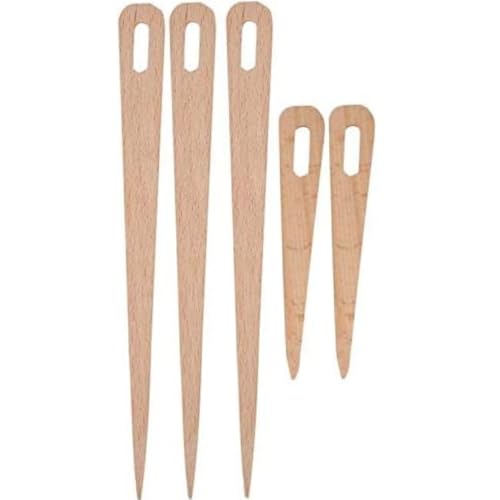 CUEMOON 5 Stück mit großen Augen, Holzweben, Häkelnadel, Handwebstuhl, Holzstab, Stricknadel, Polsternadel, Webwerkzeug CUEMOON 5 Stück mit großen Augen, Holzweben, Häkelnadel, Handwebstuhl, Holzstab, Stricknadel, Polsternadel, Webwerkzeug von CUEMOON