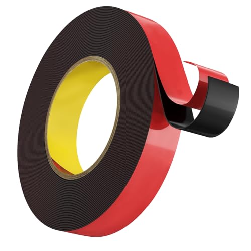 CUEMOON Doppelseitiges Klebeband, extra stark, doppelseitiges Klebeband, extra stark, wasserdicht (3 m x 20 mm) von CUEMOON