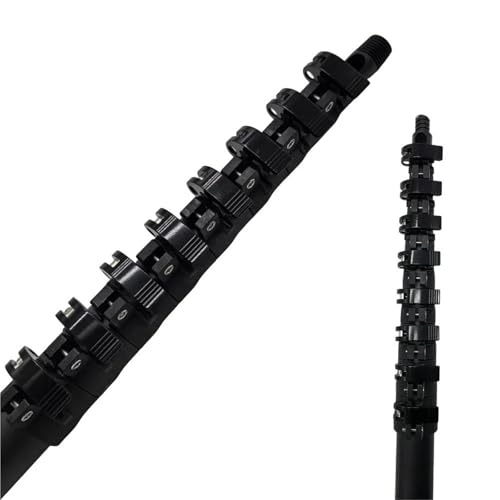 30FT Professionelle Carbon Fiber Teleskop Wasser Gespeist Pole for Fenster Reinigung Solar Panel Reiniger Verlängerung Stange(A-N-Pure Carbon) von CUGBHSEGP