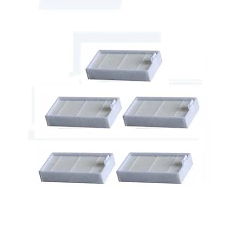 CUGBHSEGP 6 STÜCKE Schwamm-Hepa-Filter 4 STÜCKE Seitenbürste Roboter-Staubsaugerteile, Kompatibel Mit Ilife, V55 V50 V5 V5s V3 V3s V50 Pro X5 Staubsaugerkartusche(5 hepa Filter) von CUGBHSEGP