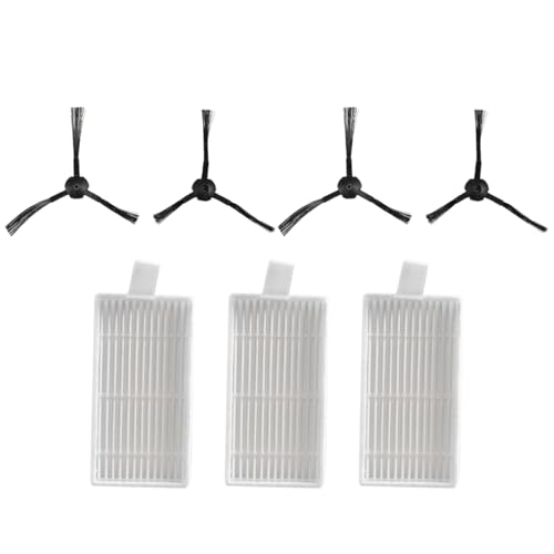 CUGBHSEGP Hepa-Filter Seitenbürste Roboter-Staubsaugerteile, kompatibel mit Ilife, V55 V50 V5 V5S V3 V3S V50 Pro X5 Zubehör Staubsaugerkartusche von CUGBHSEGP