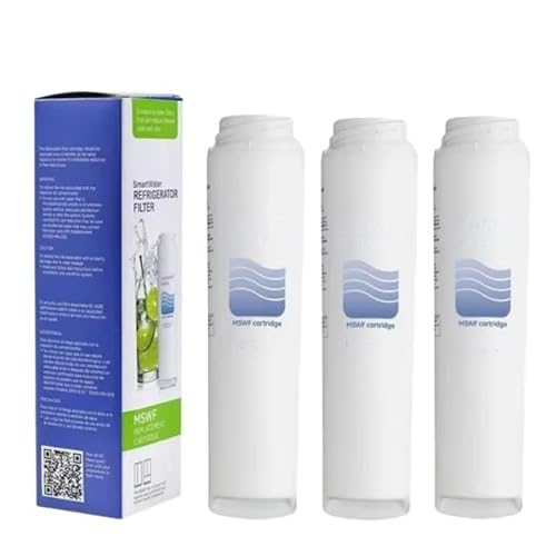 Ersatz-Wasserfilter for Kühlschränke, MSWF-Ersatz, kompatibel mit GE WR02X12345 WR02X12801 RWF1062 MSWFD WR02X12801 101821-B 238C2334P003 AP3997949, gefiltertes Kühlschrankwasser(4pcs) von CUGBHSEGP