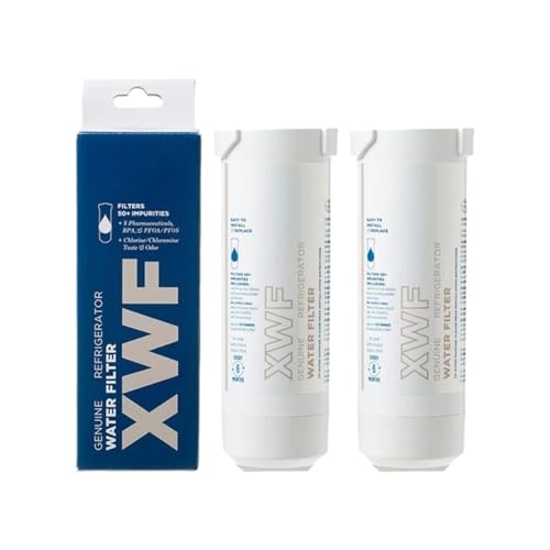 Kühlschrank-Wasserfilter, kompatibel mit GE, XWF GSE25 GSS23 GSS25 GZS22 PSE25 CZS22 XFE26 GDE21 GNE27JSMSS MB-F48 GNE27JSMSS Kühlschrank-gefiltertes Wasser(2 pcs) von CUGBHSEGP