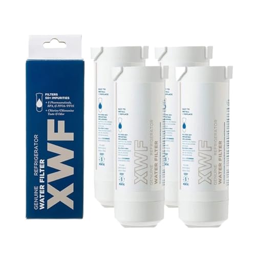 Kühlschrank-Wasserfilter, kompatibel mit GE, XWF GSE25 GSS23 GSS25 GZS22 PSE25 CZS22 XFE26 GDE21 GNE27JSMSS MB-F48 GNE27JSMSS Kühlschrank-gefiltertes Wasser(4 pcs) von CUGBHSEGP