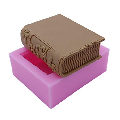 CUICUI Buch Design Silikon Seifenform Kerzenform 3D Silikonformen Für Seifenkuchen Schokoladenhandwerk 71x53x25 Mm CUICUI Buch Design Silikon Seifenform Kerzenform 3D Silikonformen Für Seifenkuchen Schokoladenhandwerk 71x53x25 Mm von CUICUI
