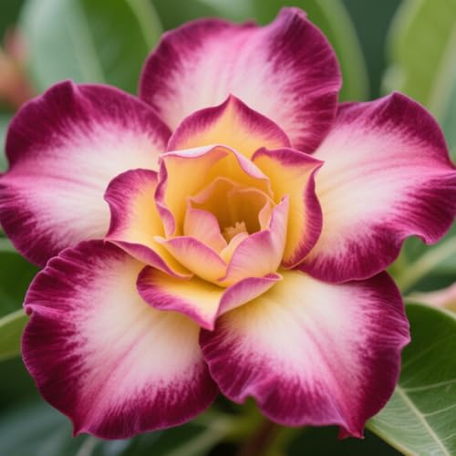 (desert rose) Winterharte Staude/Adenium obesum Wüstenrose/Topfpflanzendekoration für den Innenbalkon-2Rhizom-C von CUIKWA
