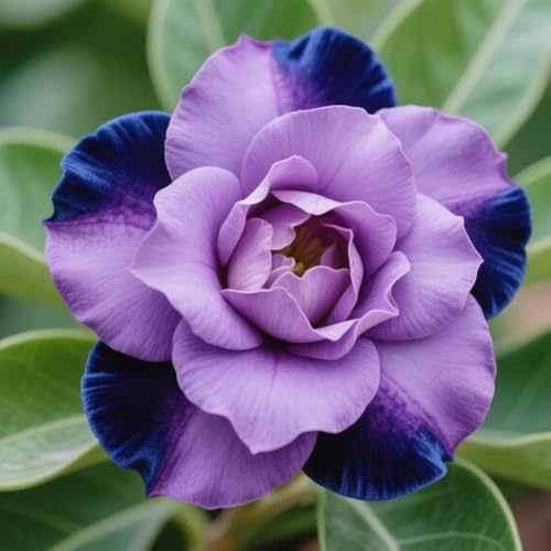 CUIKWA Adenium obesum Wüstenrose/Die Blütenform ist einzigartig,Kein Zuschneiden nötig, es hat ein künstlerisches Gefühl-1Rhizom-J von CUIKWA