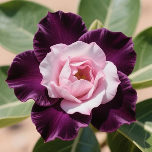 Winterharte Staude/Adenium obesum Wüstenrose/Pflegeleichte Balkontischdekoration/blüht Jahr für Jahr-2Rhizom-G von CUIKWA