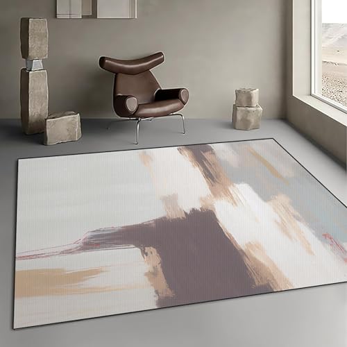 CUIMEI Küchenläufer 90 x 170 cm Langlebig strapazierfähig Supersoft kurzflor Teppich Mit Ölfest Und Wasserdicht Für Drinnen und Draußen, Taupe von CUIMEI