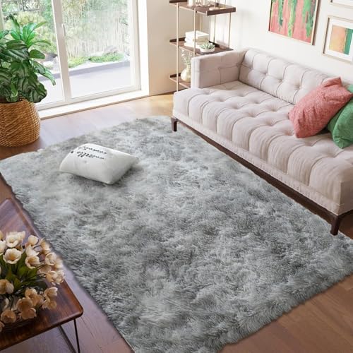 CUIMEI Robuster Teppich 130 x 400 cm, Einfarbiges Design, Langflor Modern Kunstfell Weich Flauschig, für Kinderzimmer rutschfest Shaggy Teppich, Hellgrau CUIMEI Robuster Teppich 130 x 400 cm, Einfarbiges Design, Langflor Modern Kunstfell Weich Flauschig, für Kinderzimmer rutschfest Shaggy Teppich, Hellgrau von CUIMEI