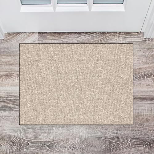 Teppich Läufer Flur 50 x 130 cm rutschfest Waschbar Event Teppich Mit Ölfest Und Wasserdicht Für Terrasse Balkon Garten, Creme Farben von CUIMEI