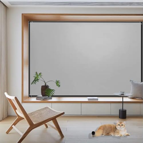 Klemmrollo Fensterrollo 100 x 100 cm, Verdunklungsrollo Thermo Und Hitzeschutz Ohne Bohren Verdunkelungsrollo Thermorollo, mit Klettband für Fenster Türen, Grau Klemmrollo Fensterrollo 100 x 100 cm, Verdunklungsrollo Thermo Und Hitzeschutz Ohne Bohren Verdunkelungsrollo Thermorollo, mit Klettband für Fenster Türen, Grau von CUIMEI