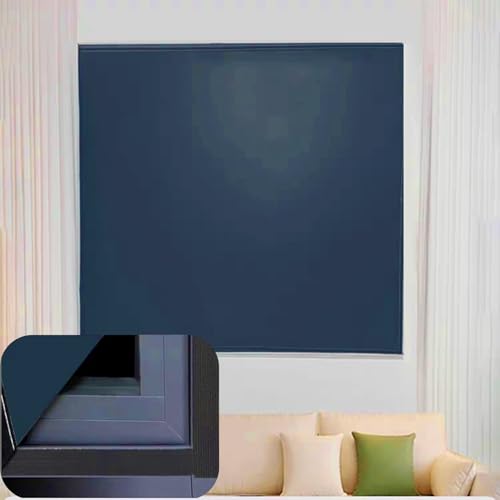 Rollos für Fenster Und Tür 130 x 90 cm, Sonnenschutz, Thermorollo, Tragbare Reise, Anti-Uv, Hitzeschutz Verdunkelnd Rollos für Fenster Tür, mit Klettband für Auto Reisen, Dunkelblau Rollos für Fenster Und Tür 130 x 90 cm, Sonnenschutz, Thermorollo, Tragbare Reise, Anti-Uv, Hitzeschutz Verdunkelnd Rollos für Fenster Tür, mit Klettband für Auto Reisen, Dunkelblau von CUIMEI