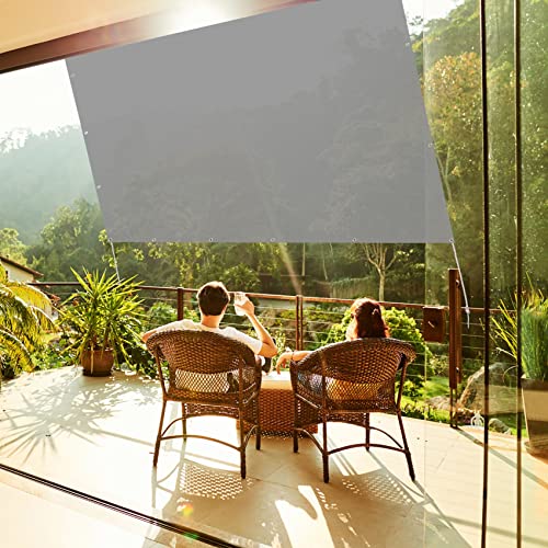 Sonnensegel Rechteck 1.8 x 3.5 m Windschutz und Sonnenschutz Terrassendach Sichtschutz mit Ösen und Befestigungsseile für Balkon Terrasse Garten, Grau Sonnensegel Rechteck 1.8 x 3.5 m Windschutz und Sonnenschutz Terrassendach Sichtschutz mit Ösen und Befestigungsseile für Balkon Terrasse Garten, Grau von CUIMEI