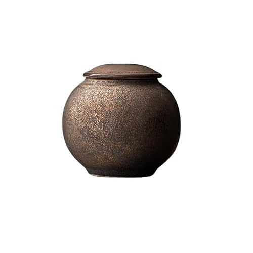CUISGOR Teedose Retro-Teedosen, Keramik, kleines Teelager, kleine Teedosen, Tee-Aufbewahrungsdosen, versiegelte Aufbewahrung, Mini-Dosen, Teedosen Teedose(B) von CUISGOR