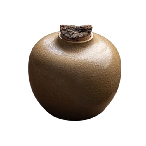 Teedose Keramik Bulk Tee Lagerung Dosen Haushaltsnüsse Kaffeekörner versiegelt Glas Chinesische Retro Aufbewahrungsbox Teebehälter Teebehälter(B,L) von CUISGOR