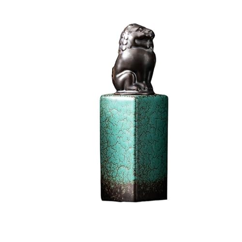 Teedose Siegelteedose Keramik Kreative Jade Siegel Chinesisch Retro Versiegelte Teeaufbewahrungsdose Kleine Tragbare Teebox Teelager Teedose(A) von CUISGOR