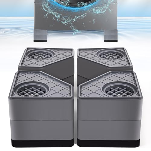 Anti-Vibrationspads für Waschmaschine, stoppt das Verschieben des Waschtrockners, verhindert Lärm, Vibrationsübertragung, Antivibrations-Stabilisator, Stützfüße, geeignet für die meisten Möbel Anti-Vibrationspads für Waschmaschine, stoppt das Verschieben des Waschtrockners, verhindert Lärm, Vibrationsübertragung, Antivibrations-Stabilisator, Stützfüße, geeignet für die meisten Möbel von CUISIBOT