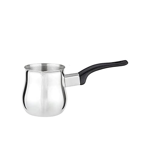 Cuisinox Cezve türkische Kaffeekanne aus Edelstahl mit schwarzem Griff, 368 ml von CUISINOX