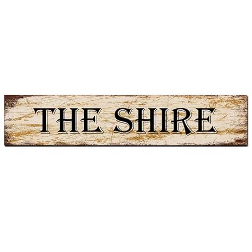 CUIYMXSC Blechschild Shire Metallschild Wanddekoration Vintage Metallschild Blechschild Plakette Poster für Garage Bar Bar Familie Mann Höhle Wanddekoration 40,6 x 10,2 cm von CUIYMXSC