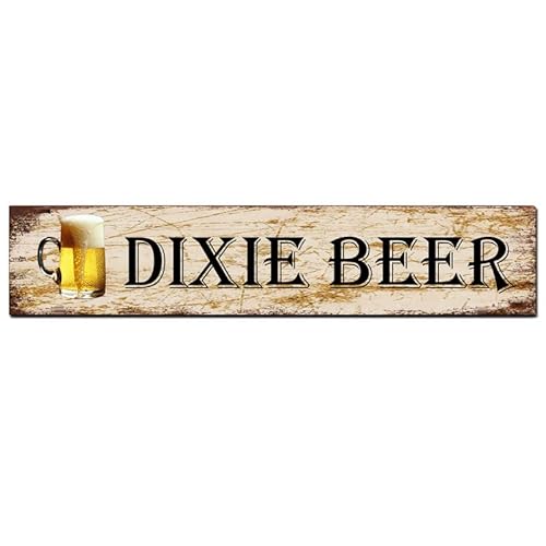 CUIYMXSC Dixie Bier-Blechschild Vintage Höhle Bar Dekoration Bar Bier Aluminium Metallschild 40,6 x 10,2 cm von CUIYMXSC
