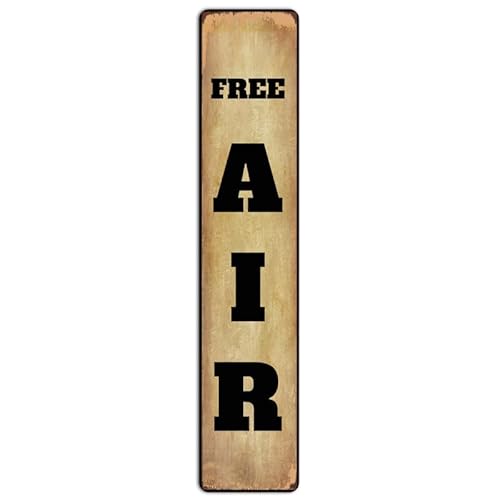 CUIYMXSC Free Air Vintage Metall-Blechschild Pub Wanddekoration Kunst Retro rustikales vertikales Metallposter 40,6 x 10,2 cm von CUIYMXSC