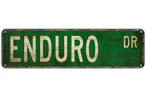 CUIYMXSC Vintage Decor Wandschilder Enduro Enduro Schild Enduro Fan Cross Country Motorrad Blech Metall Straßenschild Lane Avenue Street Way Grün 40,6 x 10,2 cm CUIYMXSC Vintage Decor Wandschilder Enduro Enduro Schild Enduro Fan Cross Country Motorrad Blech Metall Straßenschild Lane Avenue Street Way Grün 40,6 x 10,2 cm von CUIYMXSC